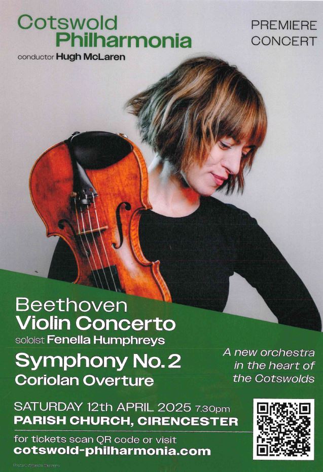 Cotswold Philharmonia - Beethoven Violin Concerto Symphony No.2 Coriolan Overture